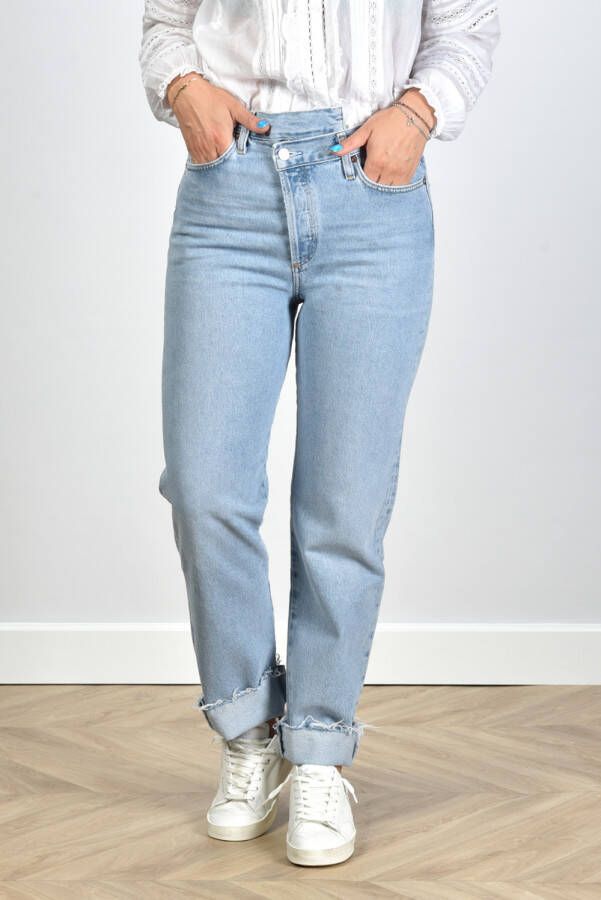 Agolde jeans Criss Cross Straight A9037-1141 blauw