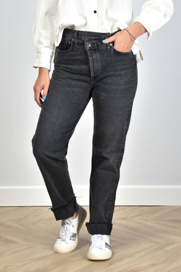Agolde jeans Criss Cross Straight A9037-1157 grijs