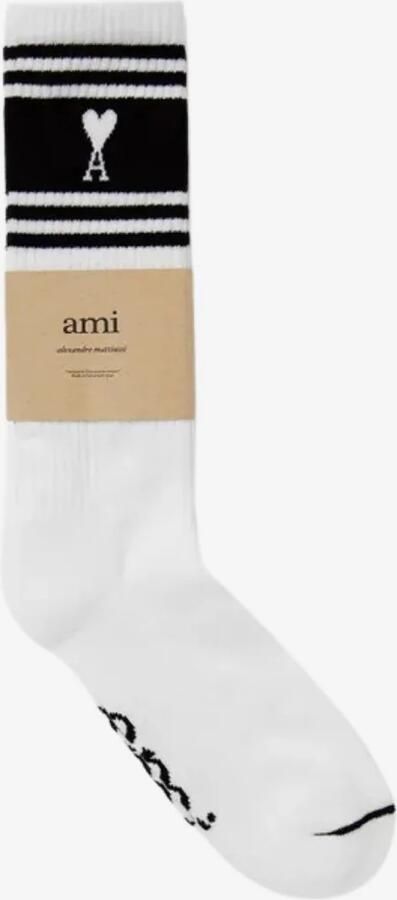 Ami Paris sokken New ADC Striped USC012.AW0015 black