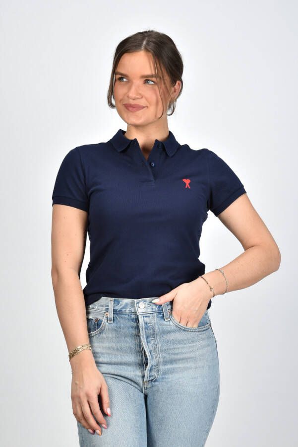 Ami Paris polo ADC FPL001.760 blauw