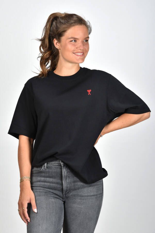 Ami Paris t-shirt Red Ami De Coeur BFUTS005.726 zwart