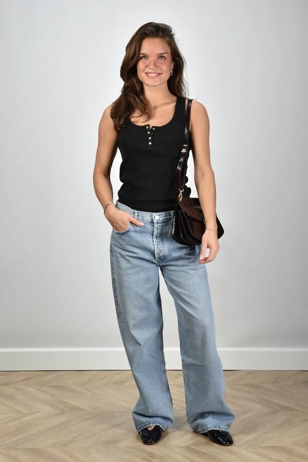 Anine Bing top Alessia A-08-10316-BLK26 black