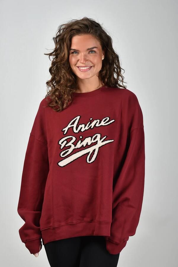 Anine Bing trui Miles A-08-11378-RED35 burgundy