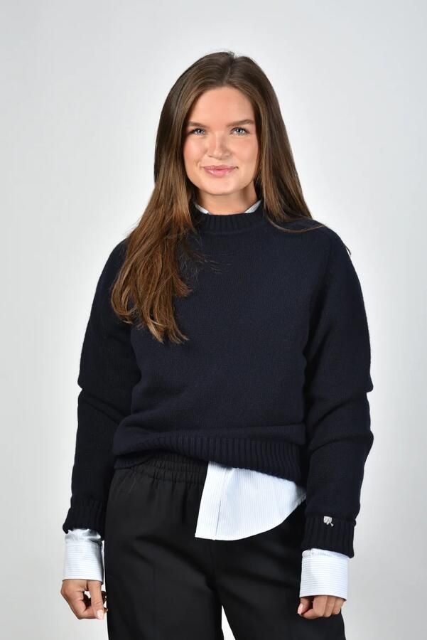 Extreme Cashmere trui Bourgeois 123 navy