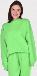 Extreme Cashmere trui Crew Hop 53 fluo green
