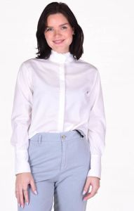 FRAME blouse Ruffle Neck LWSH1897 wit