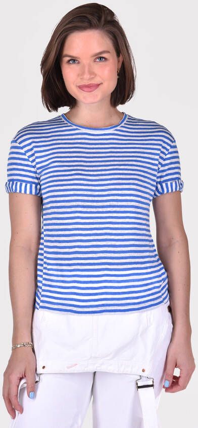 FRAME t-shirt Rolled Sleeve LWTS1741 blauw