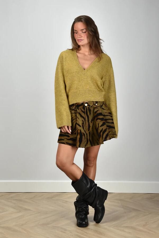 Ganni rok J1893 khaki