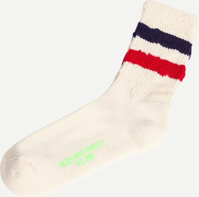 Golden Goose sokken GUP00883.P000488.81239 old white navy green fluo