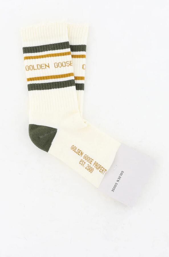 Golden Goose sokken GUP00883.P002205.12304 heritage white forest night tinsel