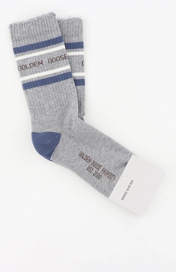 Golden Goose sokken GUP00883.P002205.83129 china blue off white coffee bean