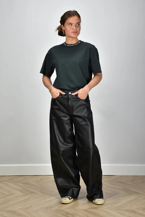Haikure broek Bethany HEW03296PL002TP black