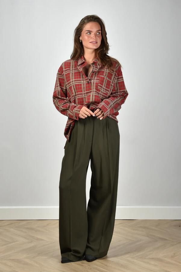 IRO broek Pallia WM23PALLIA army green