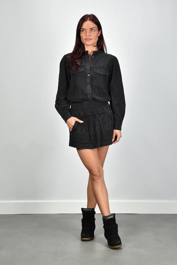 Isabel Marant Etoile rok Kelise-Ga JU0539FA-D3I01E faded black