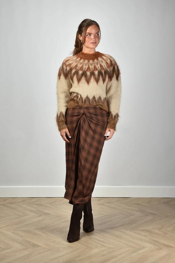 Isabel Marant Etoile rok Nicole JU0365FB-C3I01E dark bronze - Foto 1
