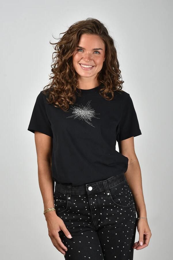 Isabel Marant Etoile t-shirt Zoeline TS0147FA-C3N11E black