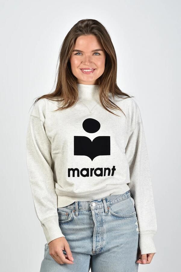 Isabel Marant Etoile trui Moby PSW0003FA-A1M07E ecru