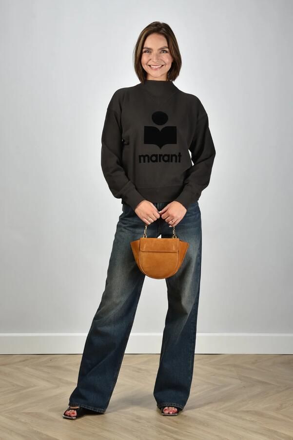 Isabel Marant Étoile Zachte Katoenen Sweatshirt voor Dames Black Dames