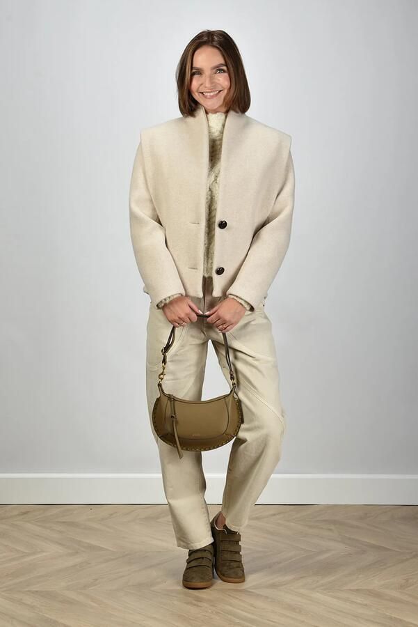 Isabel Marant jas Dyogo MA0459FA-B1D03I ecru