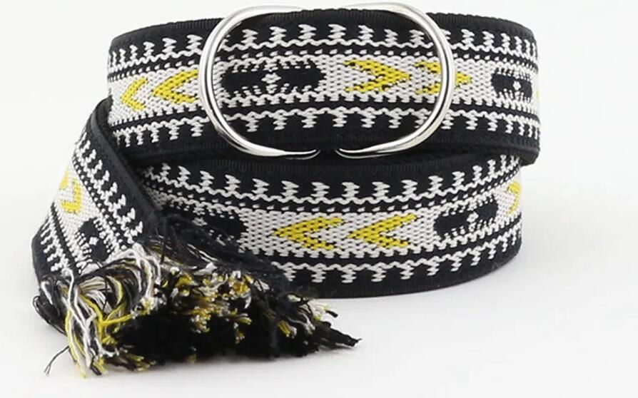 Isabel Marant riem Nyessa black yellow - Foto 1