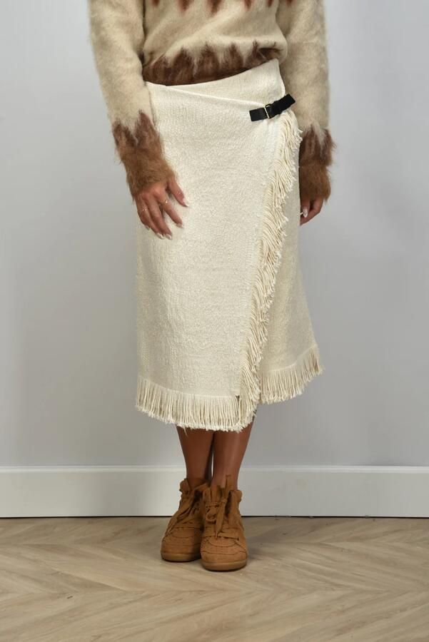 Isabel Marant rok Galla JU0379FA-C3D04I ecru