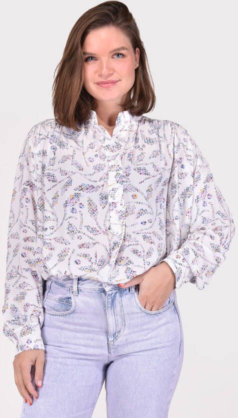 Marant Etoile blouse Berangere HT0106FA-A1J44E wit