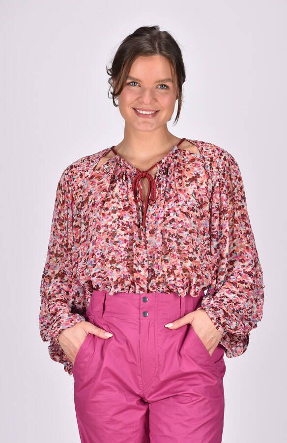 Marant Etoile blouse Felipa HT0126FA-A1J49E roze