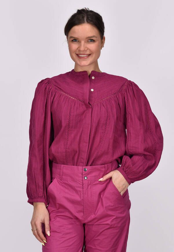 Marant Etoile blouse Leonard HT0039FA-A1J55E roze