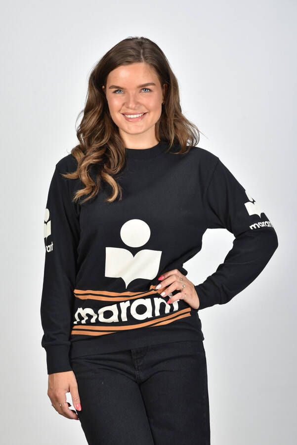 Marant Etoile t-shirt Gianni TS0130FA-A3N59E zwart