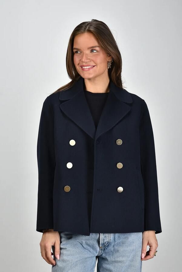 Max Mara s jas Margot 081 midnight blue