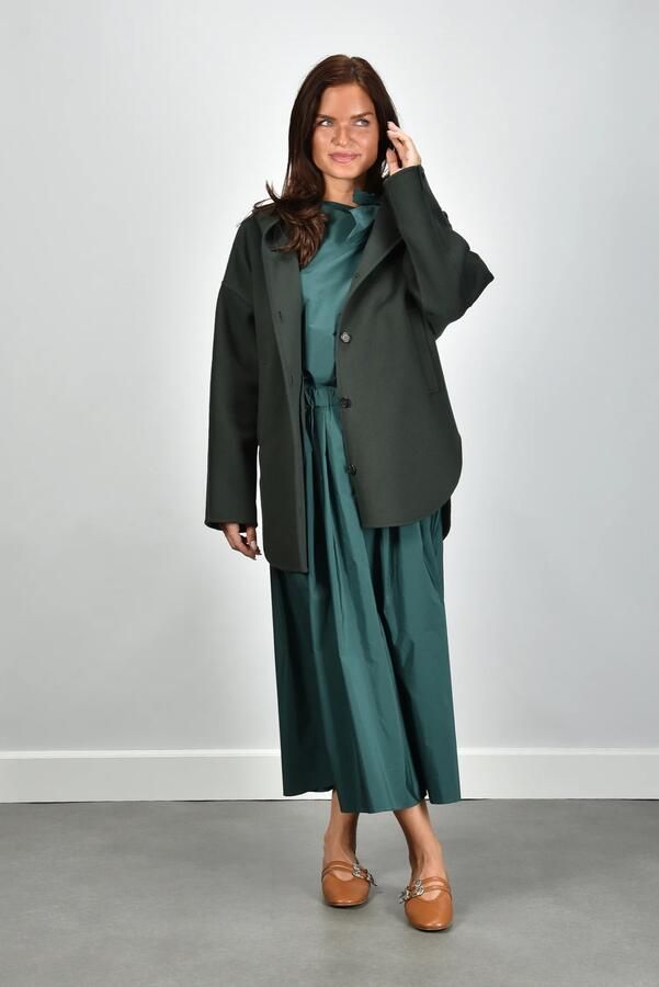 Max Mara s jas SM ITA 018 DARK GREEN