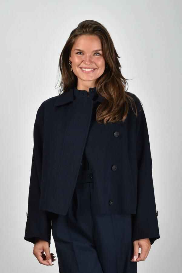Max Mara Weekend jas Carella 015 navy