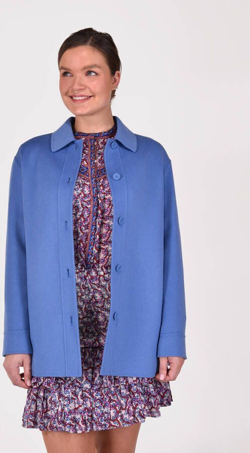 Max Mara Studio jas Pompei blauw