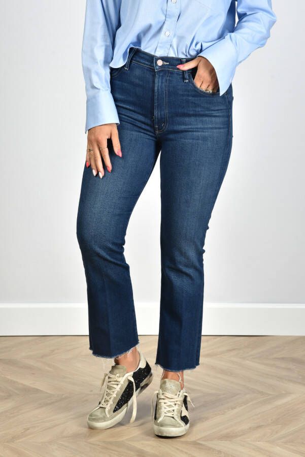 Mother jeans Hustler Ankle Fray 1117-686 C blauw