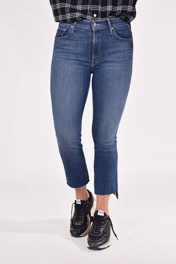 Mother jeans Insider Crop Step Fray 1157-383 C blauw