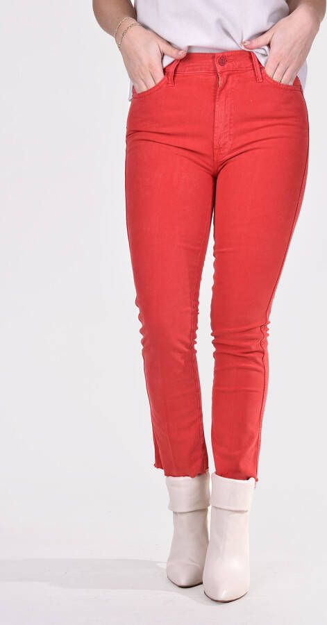 Mother jeans Rascal Ankle Fray 1226-413 rood
