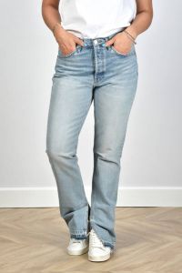 Re Done jeans 70s High Rise Skinny Boot 141-03WHRSKTB blauw