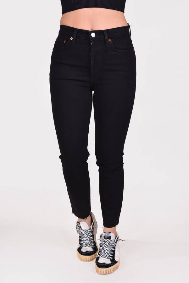 Re Done jeans 90s High Rise Ankle Crop 189-3WHRAC A zwart