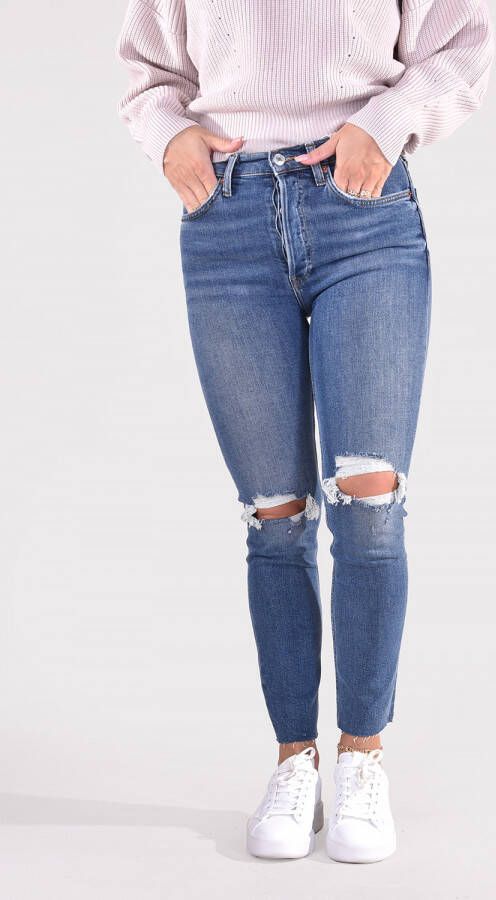 Re Done jeans 90s High Rise Ankle Crop 190-3WHRAC B blauw