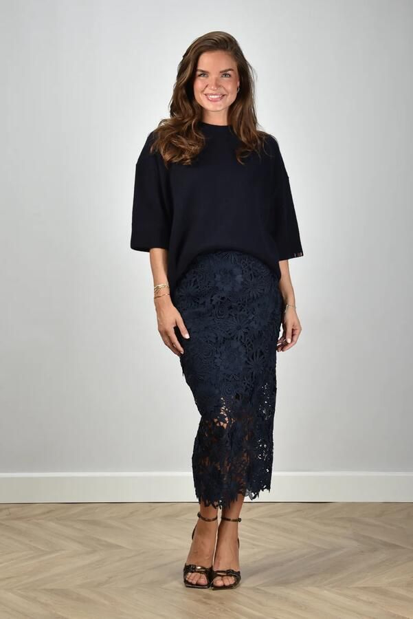Rotate rok 1150341725 navy blazer