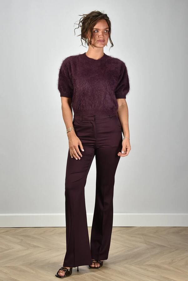 Sage & Ivy broek Nima burgundy