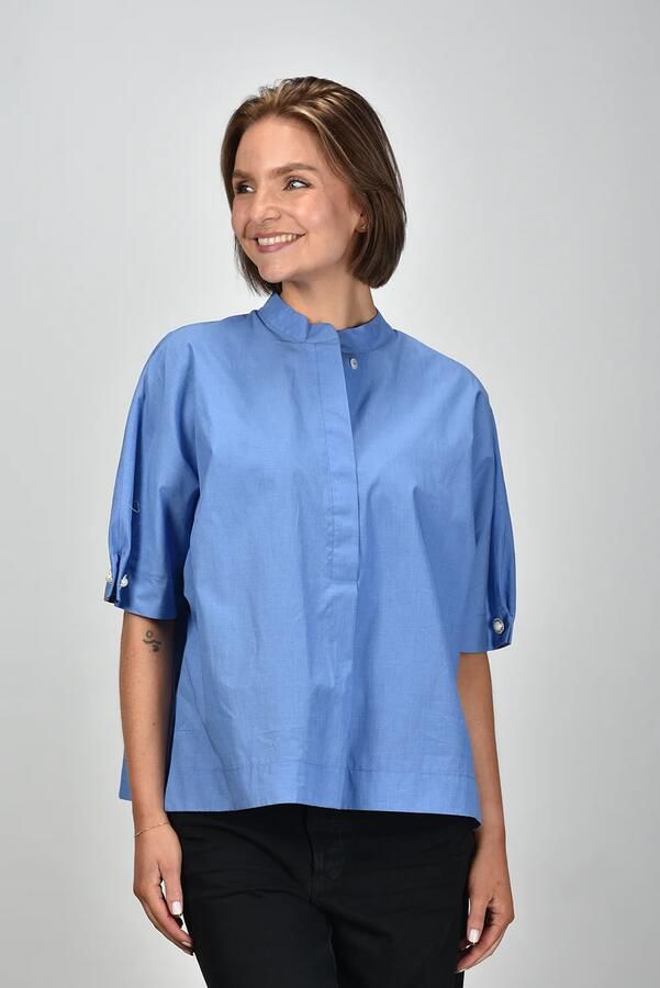 Sea Me Happy top Minnie Light Cotton blue
