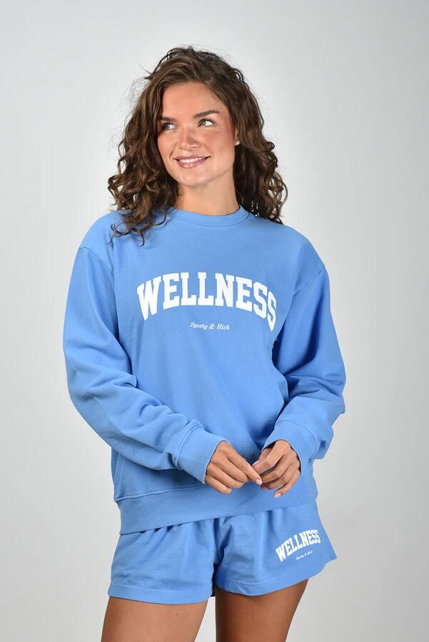 Sporty & Rich trui Wellness Ivy ST071621001BL102 flax blue