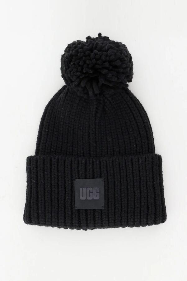 UGG muts Chunky Rib Knit Beanie W Pom black - Foto 1