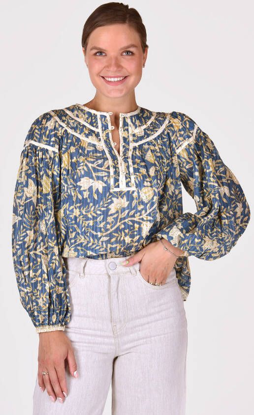 Ulla Johnson blouse Kirana PF220216 blauw