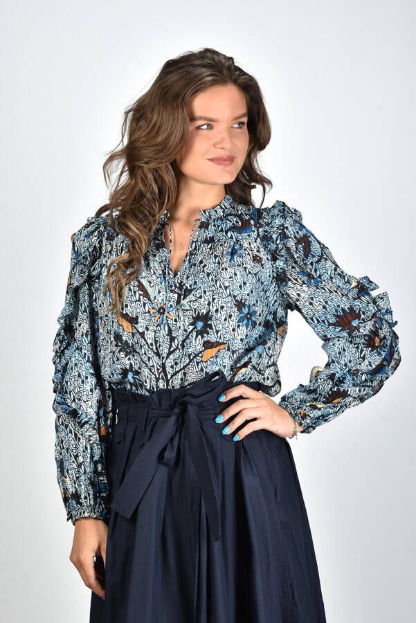 Ulla Johnson blouse Manet PF230240 blauw