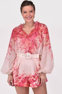 Zimmermann blouse High Tide Billow 3825THIG roze