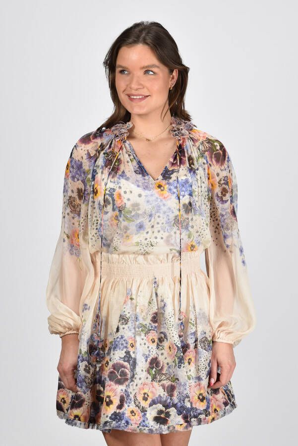 Zimmermann blouse Tama Flower Collar 6785TTAM paars