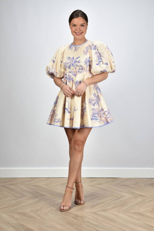 Zimmermann jurk Linen Day Mini 9789DRHIG creme