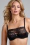 Marlies Dekkers carita plunge balconette bh wired padded black lace and sand - Thumbnail 2